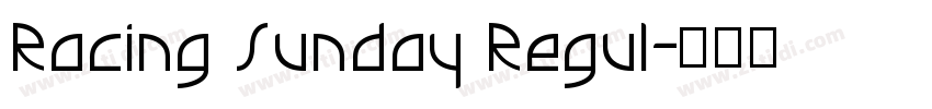 Racing Sunday Regul字体转换